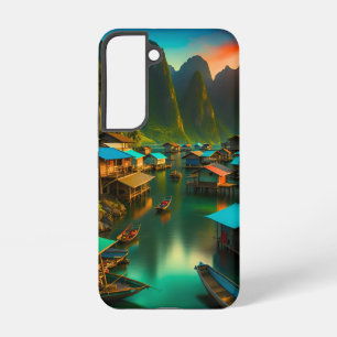 Funda Para Samsung Galaxy S22 Pequeño pueblo pesquero indonesio