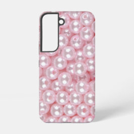Funda Para Samsung Galaxy S22 Perlas rosadas