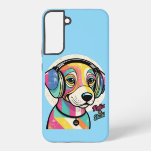 Funda Para Samsung Galaxy S22+ Perrito Groovy: Un Canino Colorido