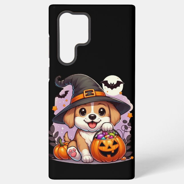 Funda Para Samsung Galaxy Perro/cachorro de Halloween (Reverso )