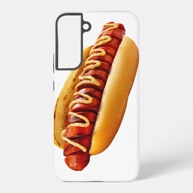 Funda Para Samsung Galaxy perro caliente de SlipperyJoe's con ambiente de ba (Reverso )
