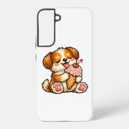 Funda Para Samsung Galaxy S22+ Perro de helado genial