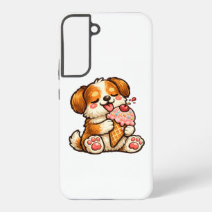 Funda Para Samsung Galaxy S22+ Perro de helado genial