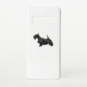 Funda Para Samsung Galaxy S10 Perro escocés aterrador