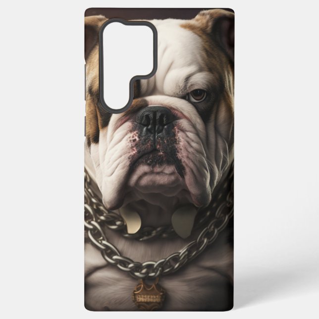Funda Para Samsung Galaxy Perro - Estuche Samsung Phone - Bulldog (Reverso )