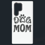 Funda Para Samsung Galaxy S22 Ultra Perro Mamá<br><div class="desc">Celebra tu amor por tu peluda amiga con "Diseño de Perro Mamá". El encantador diseño incluye un atrevido texto de "Perro Mamá" acompañado de un adorable icono de garra, lo que lo convierte en la elección perfecta para todas las orgullosas mamás de perro. "Este diseño es personalizable. Haga clic en...</div>