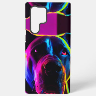 Funda Para Samsung Galaxy S22 Ultra perro neón