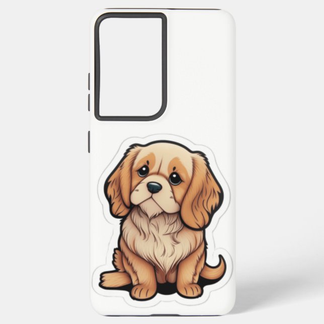 Funda Para Samsung Galaxy Perro tranquilo en la funda de mi teléfono (Reverso )