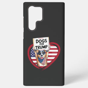 Funda Para Samsung Galaxy S22 Ultra Perros para Trump: Patriotas apolíticos