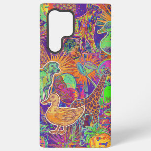 Funda Para Samsung Galaxy S22 Ultra Perros, patos y jirafas por Natasha Us