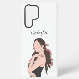Funda Para Samsung Galaxy S22 Ultra Personalizable Chica estético de belleza