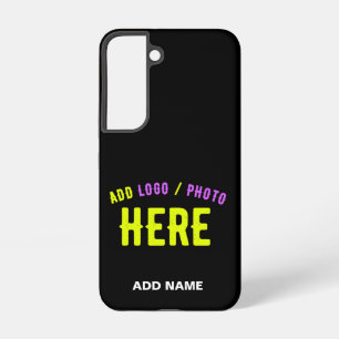 FUNDA PARA SAMSUNG GALAXY S22 PERSONALIZABLE MODERNO ESTILO NEGRO VERIFICADO MAR