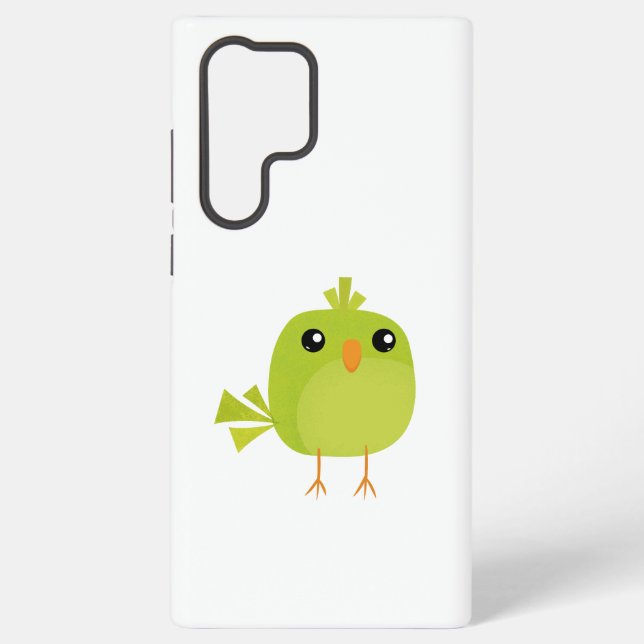 Funda Para Samsung Galaxy Personalizado de pájaro verde (Reverso )