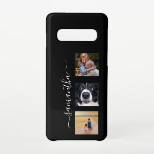 Funda Para Samsung Galaxy S10 Personalizado de plantilla de fotografía con nombr