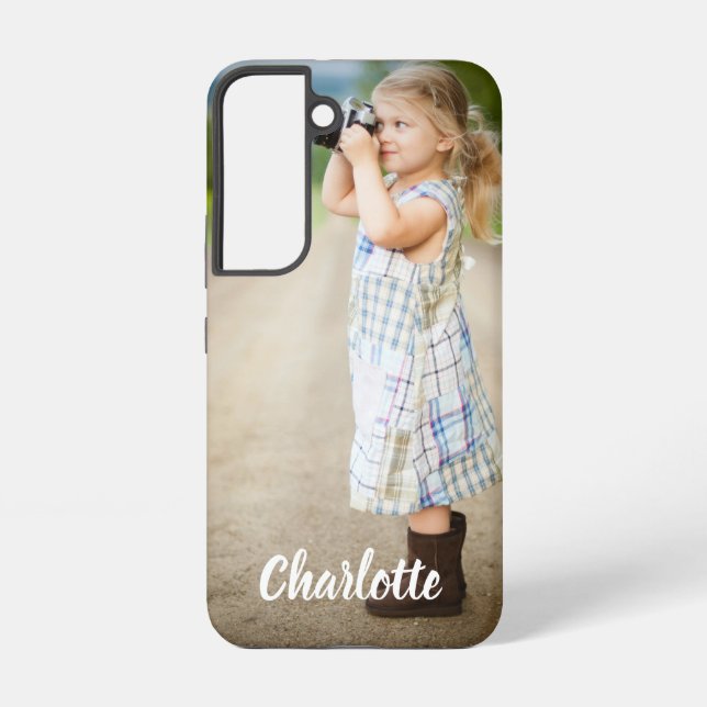 Funda Para Samsung Galaxy Personalizado de texto fotográfico personalizado (Reverso )
