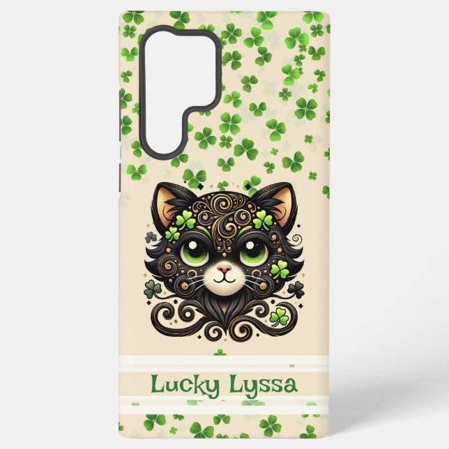 Funda Para Samsung Galaxy Personalizado Lucky Charm Kitty (Reverso )