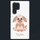 Funda Para Samsung Galaxy S22 Ultra Personalizado personalizada de Cupe Puppy Dog Past<br><div class="desc">Este divertido,  moderno,  moderno y de moda diseño con dibujos a mano presenta adorables,  adorables y adorables perros cachorros de colores pastel con un nombre personalizado. Este estuche telefónico puede ser un regalo excelente para sus hijos o seres queridos.</div>