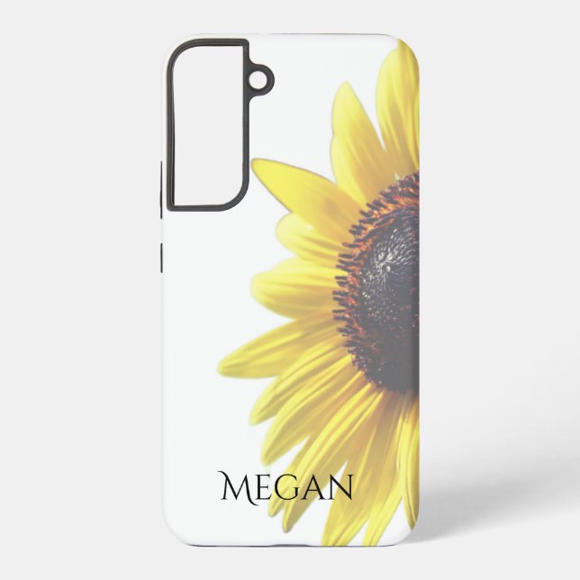 Funda Para Samsung Galaxy Personalize Pretty Yellow Sunflower (Reverso )