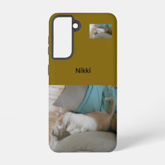 Funda Para Samsung Galaxy S21 Personalized Cat Photo Samsung Galaxy Case – Brown