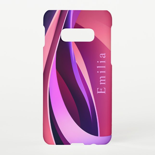Funda Para Samsung Galaxy Personized Purple Phone Case (Reverso)