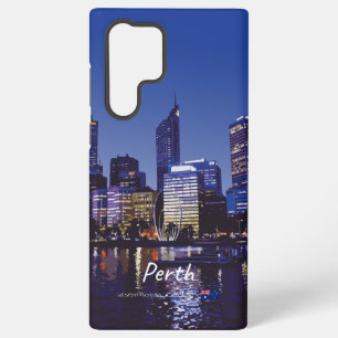 Funda Para Samsung Galaxy S22 Ultra Perth, Australia - Horizonte de la ciudad de noche