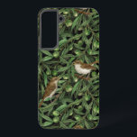 Funda Para Samsung Galaxy S22  Pesadillas en el olivo 3<br><div class="desc">Patrón acuático pintado a mano con 2 rupias perfiladas en ramas de oliva</div>