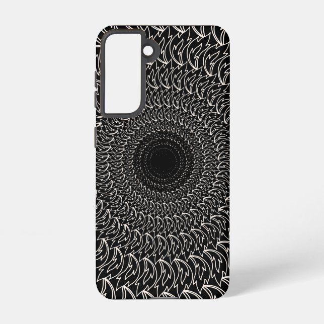 Funda Para Samsung Galaxy Petal de ondas de patrones repetitivas concéntrica (Reverso )