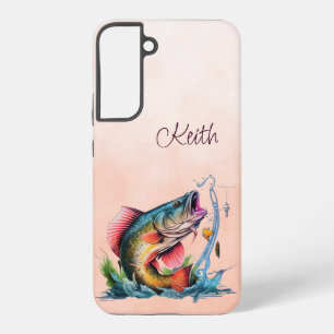 Funda Para Samsung Galaxy S22+ Pez Enorme Golpeando Fuera del Agua
