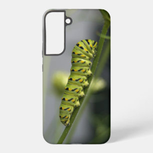 Funda Para Samsung Galaxy S22+ Piedra de cola de cerda negra (parsleyworm) en Dil
