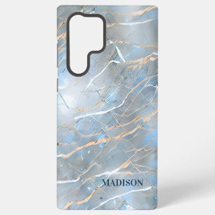 Funda Para Samsung Galaxy S22 Ultra Piedra de mármol perlescente