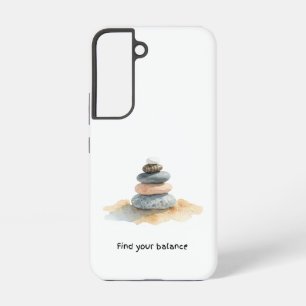Funda Para Samsung Galaxy S22 Piedras de Guijarros Encuentra tu Equilibrio 