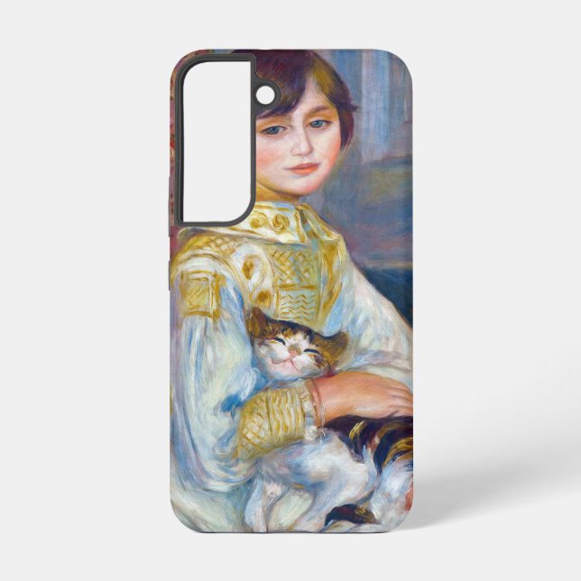 Funda Para Samsung Galaxy Pierre-Auguste Renoir - Niño con gato (Reverso )
