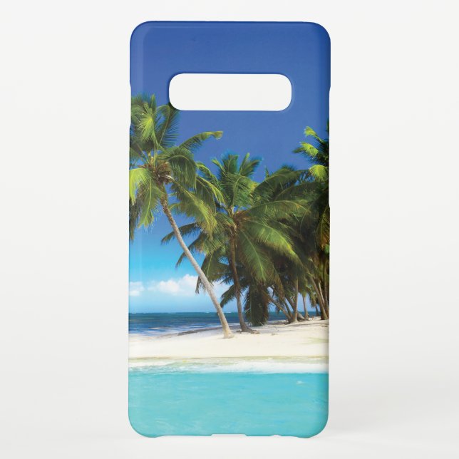 Funda Para Samsung Galaxy Pilar de tiro de playa exótica (Reverso)