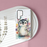 Funda Para Samsung Galaxy S22 Ultra Pingüino cutáneo<br><div class="desc">Cute acuarela Pingüino Samsung Galaxy S22 Ultra Funda</div>