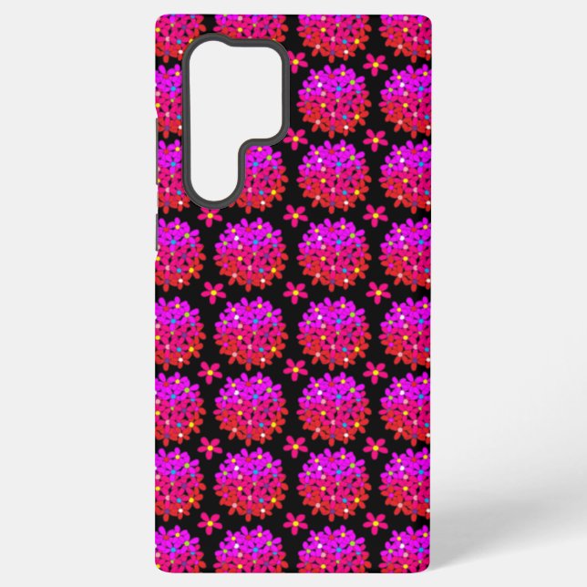 Funda Para Samsung Galaxy Pink Daisy Puffs (Reverso )
