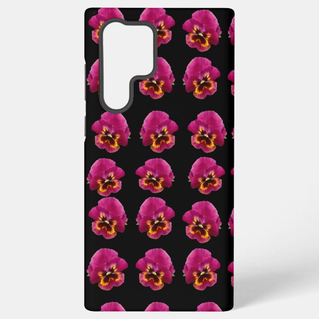 Funda Para Samsung Galaxy Pink Pansy Passion, (Reverso )