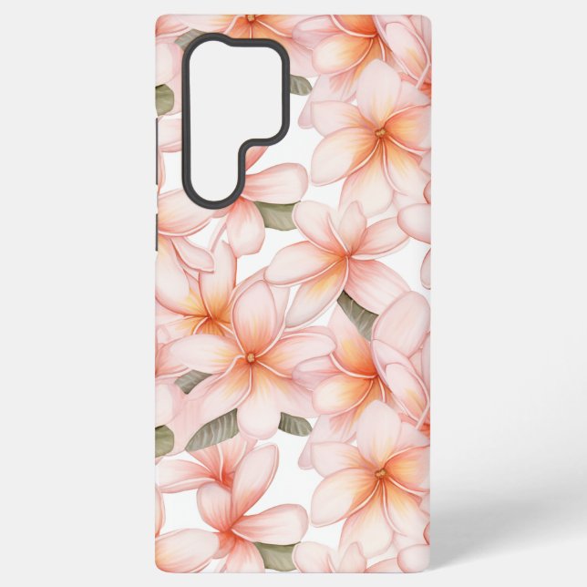 Funda Para Samsung Galaxy Pink Plumeria Frangipani Floral (Reverso )
