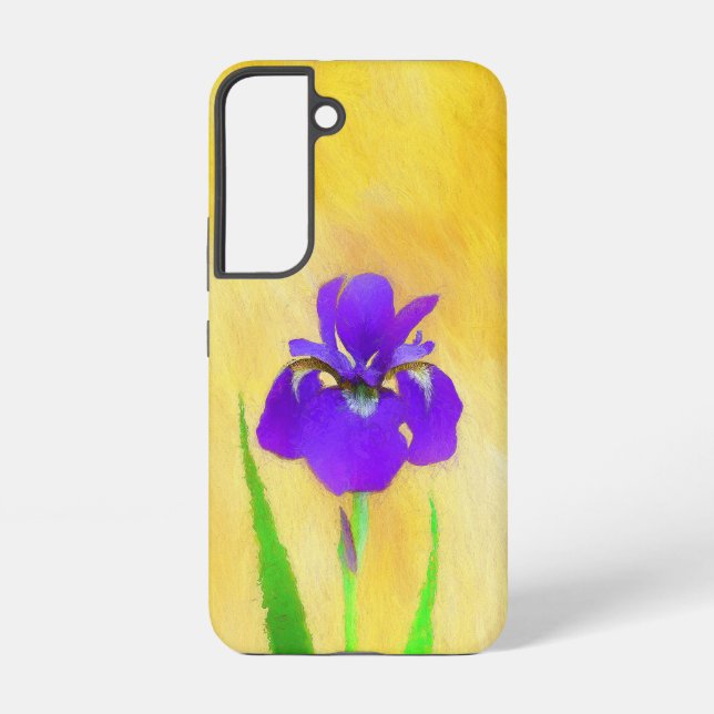 Funda Para Samsung Galaxy Pintado de iris morado - Perro original curado A (Reverso )