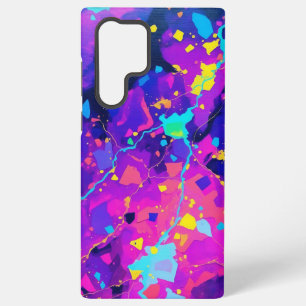 Funda Para Samsung Galaxy S22 Ultra Pintura abstracta cósmica de Neon Galaxy