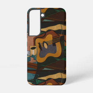 Funda Para Samsung Galaxy S22 Pintura abstracta de guitarra y vino