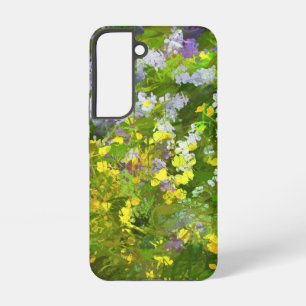 Funda Para Samsung Galaxy S22 Pintura al impasto de flores silvestres - Arte flo