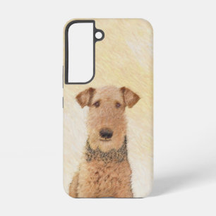 Funda Para Samsung Galaxy S22 Pintura de Airedale Terrier - Arte Original Lindo