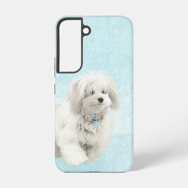 Funda Para Samsung Galaxy Pintura de algodón de tulear - Arte de perro origi (Reverso )