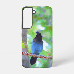 Funda Para Samsung Galaxy S22 Pintura de arrendajo de Steller - Arte de ave orig