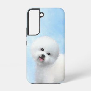 Funda Para Samsung Galaxy S22 Pintura de Bichon Frise - Arte de perro original l