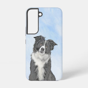 Funda Para Samsung Galaxy S22 Pintura de Border Collie - Arte de perro original