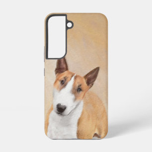 Funda Para Samsung Galaxy S22 Pintura de Bull Terrier Miniatura - Arte Original 