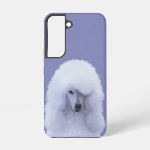 Funda Para Samsung Galaxy S22 Pintura de Caniche Estándar Blanco - Arte Original
