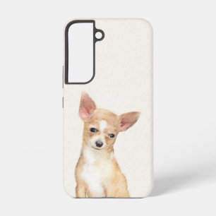 Funda Para Samsung Galaxy S22 Pintura de Chihuahua - Arte de Perro Original Lind