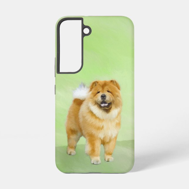 Funda Para Samsung Galaxy Pintura de Chow Chow - Arte Perro Original. (Reverso )